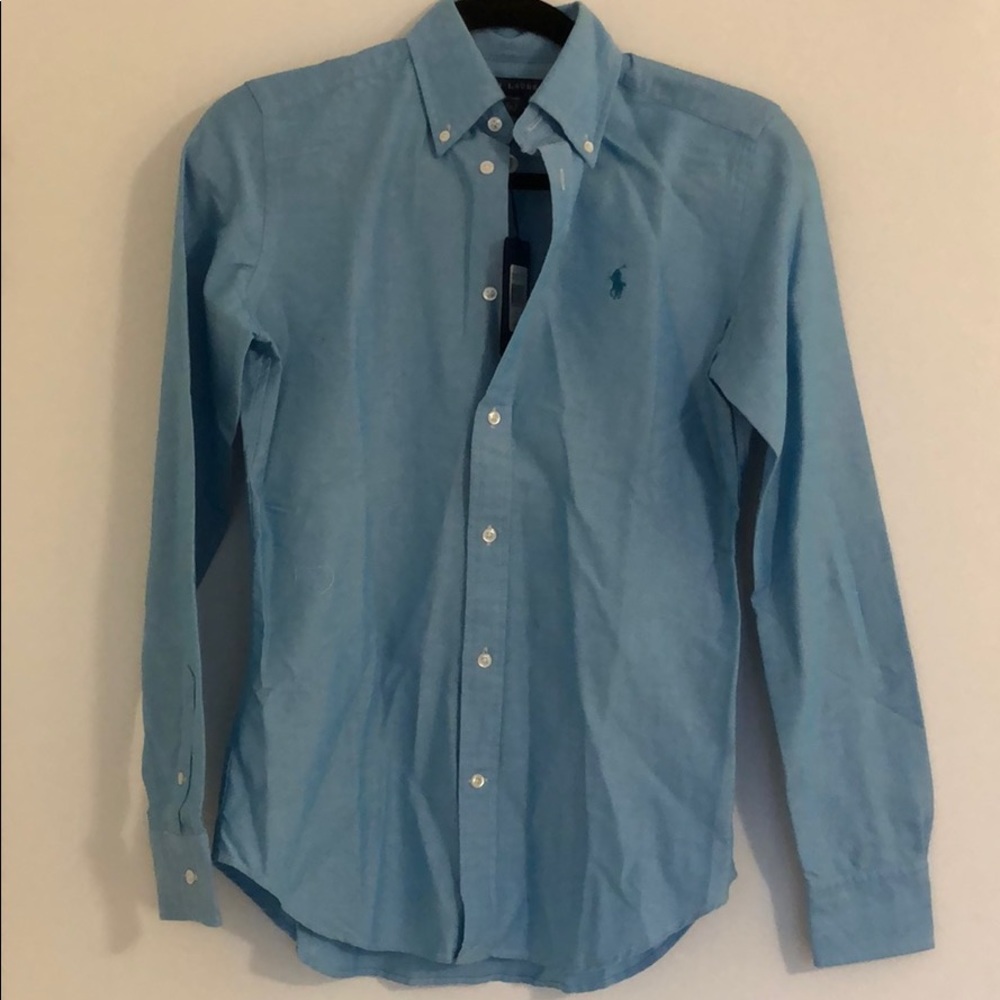 NWT! Ralph Lauren long sleeve slim fit button down